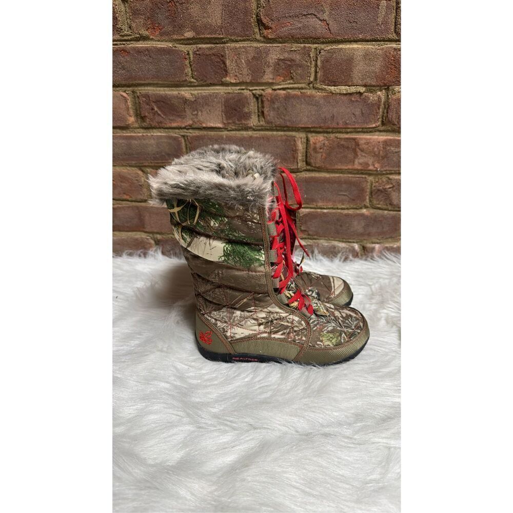 RealTree Max-1 Girl Camo Insulated Winter Boots Size 6 NEW